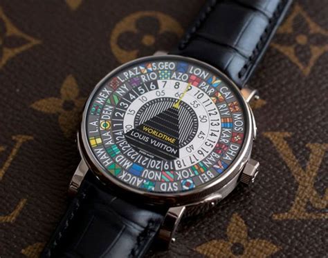 louis vuitton uhr gold|Louis Vuitton worldtimer watch.